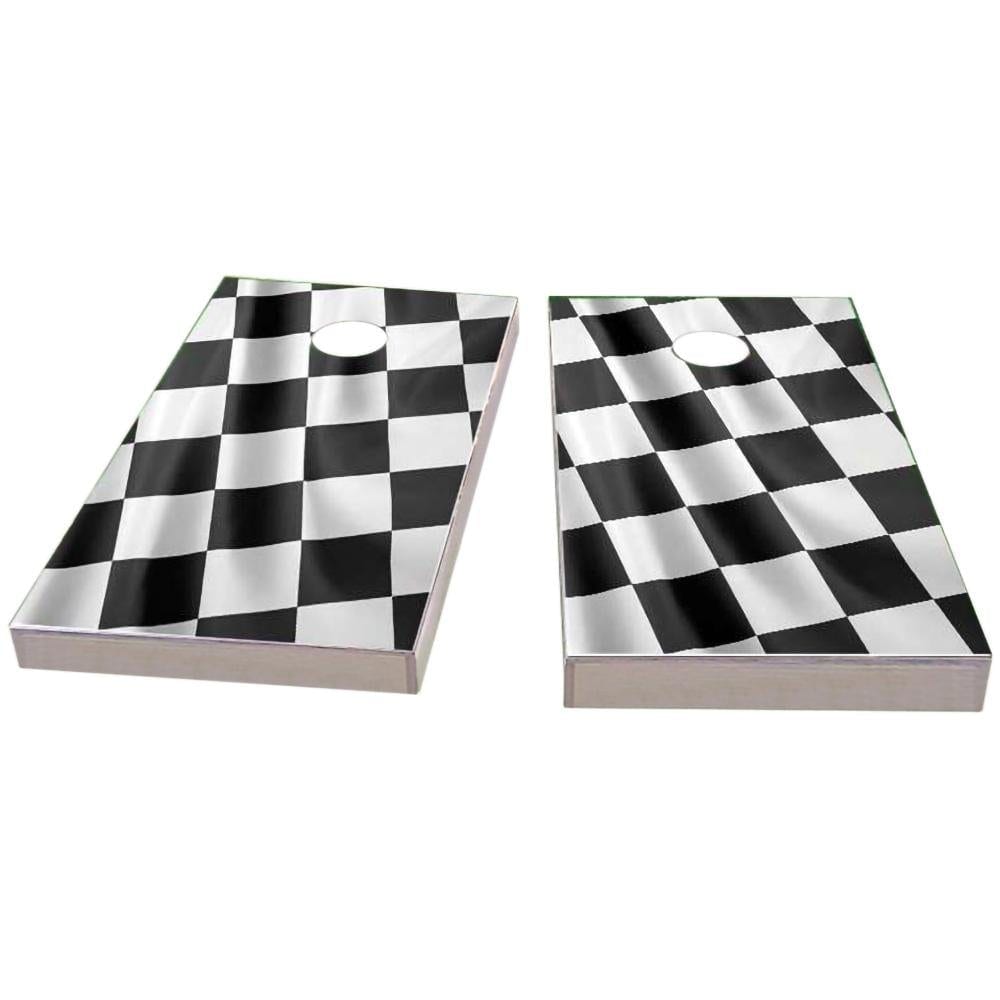 Full Size Checkered Flag All-Weather Cornhole