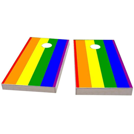 Gay Pride Rainbow Flag Traditional All-Weather Cornhole