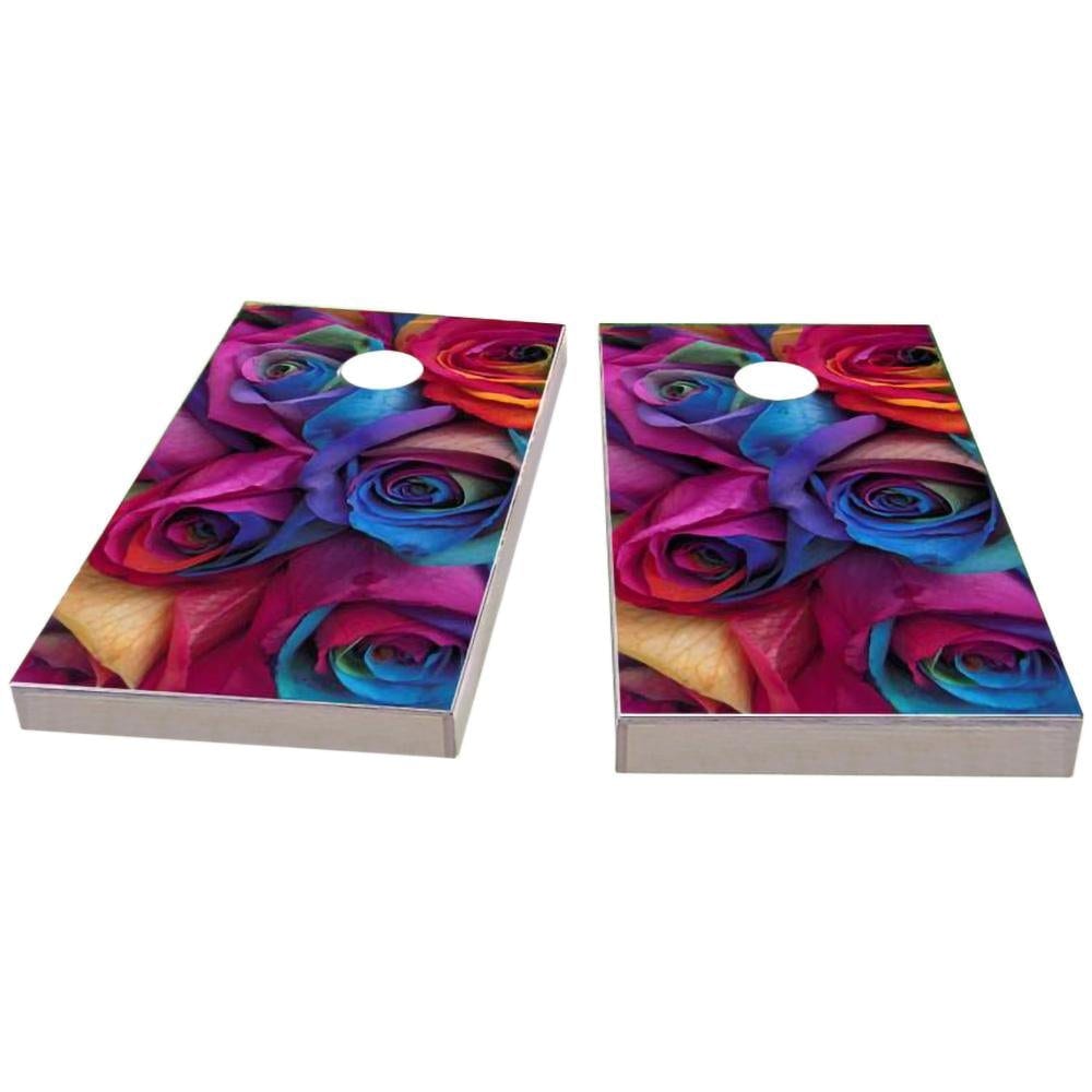 Gay Pride Rainbow Roses All-Weather Cornhole