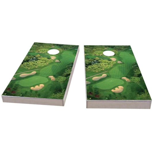 Golf Course Flyover All-Weather Cornhole