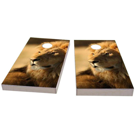 Laying Lion All-Weather Cornhole