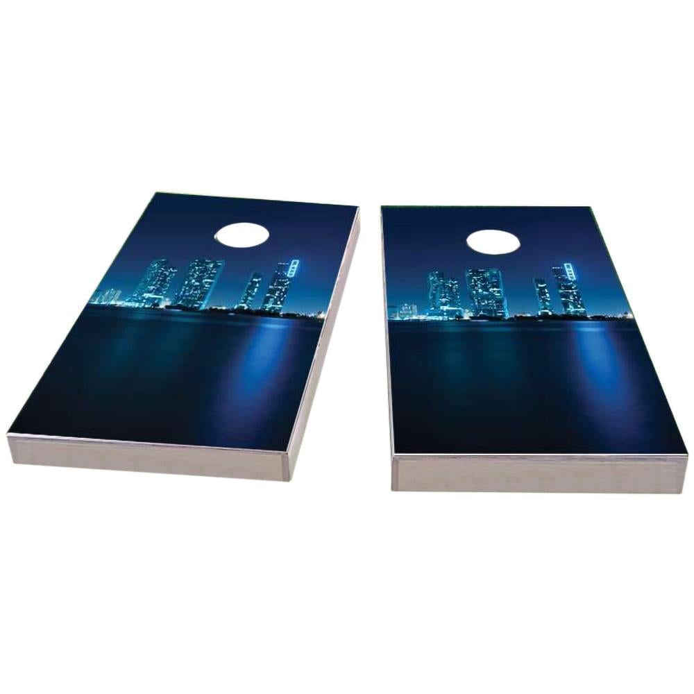 Miami Skyline All-Weather Cornhole