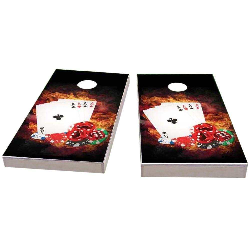 4 Card Stud Poker All-Weather Cornhole