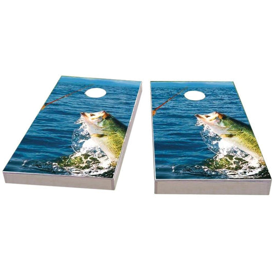 Bass Fishing All-Weather Cornhole