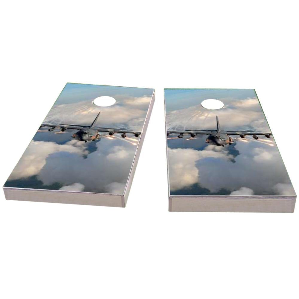 AC130 Flares Theme All-Weather Cornhole