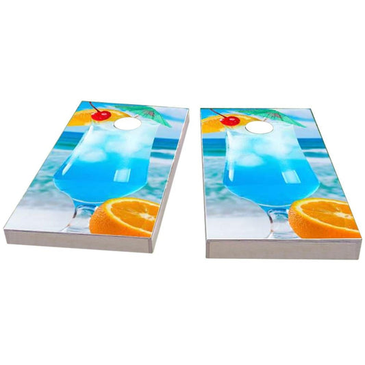 Blue Drink All-Weather Cornhole