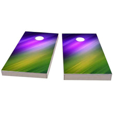 Blue Purple Yellow Green Shine All-Weather Cornhole
