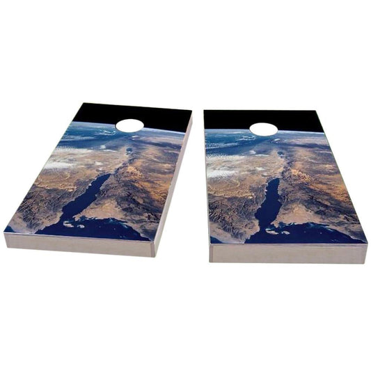 Earth from Space All-Weather Cornhole