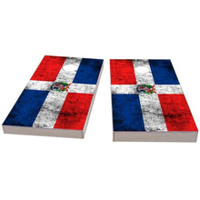 Dominican Republic Worn Flag All-Weather Cornhole
