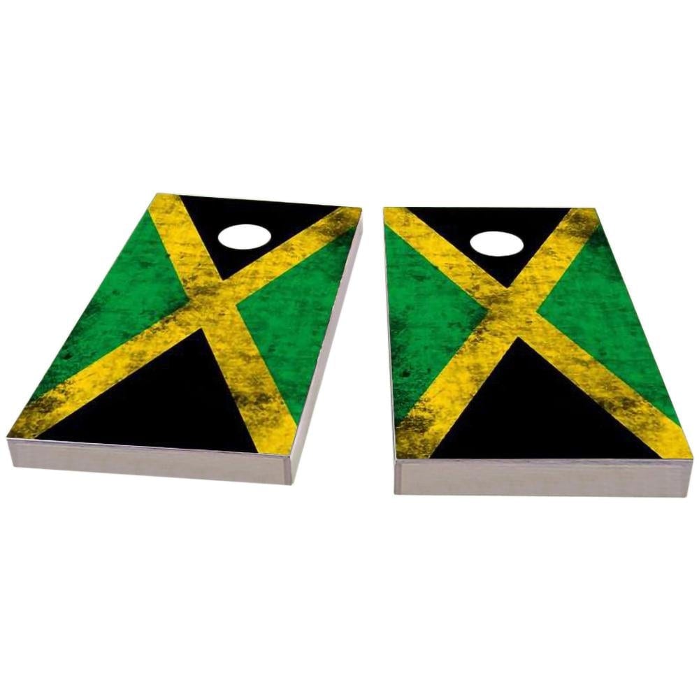 Jamaica Worn Flag All-Weather Cornhole