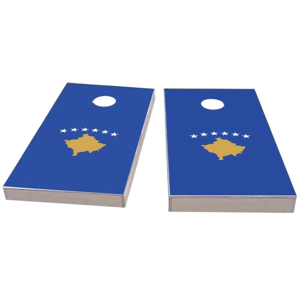 Kosovo Flag Cornhole Boards