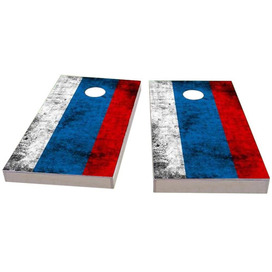 Russia Worn Flag All-Weather Cornhole