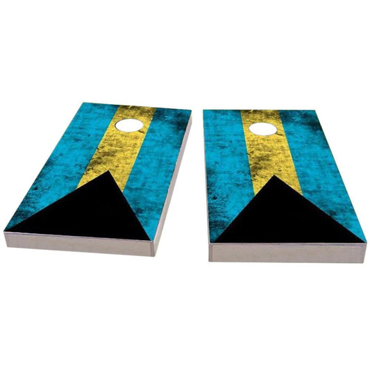 Bahamas Worn Flag All-Weather Cornhole