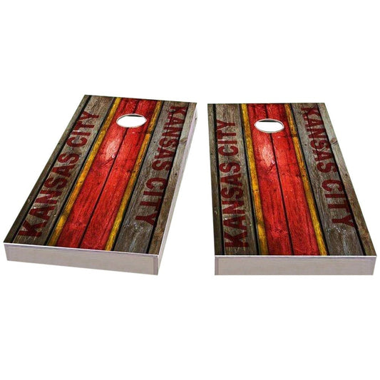 Kansas City Football Cornhole Boards