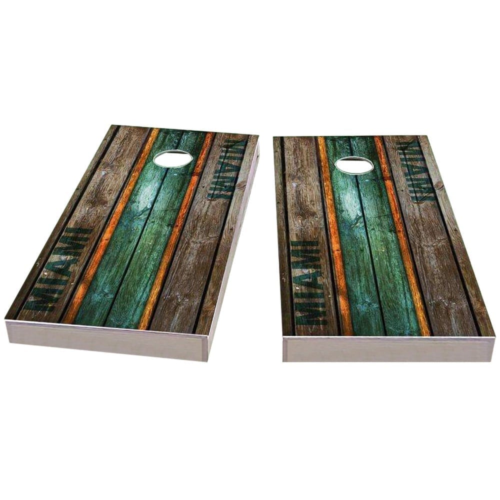 Miami Football Cornhole Boards