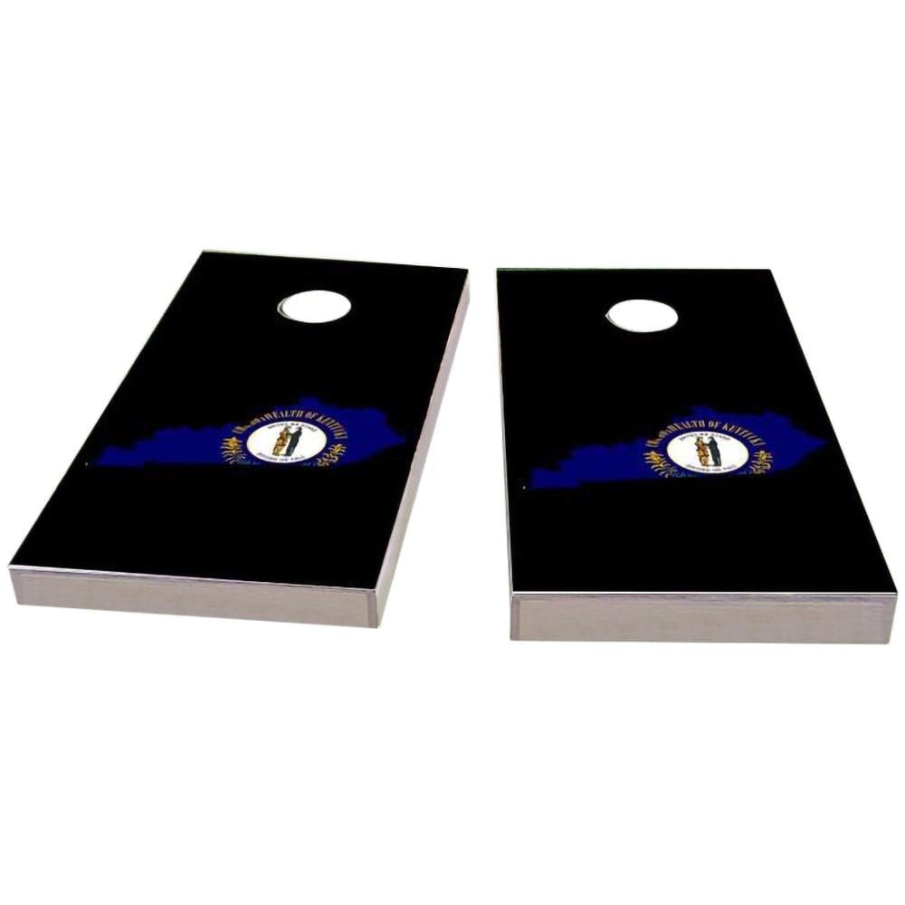 Kentucky Outline (Black) All-Weather Cornhole