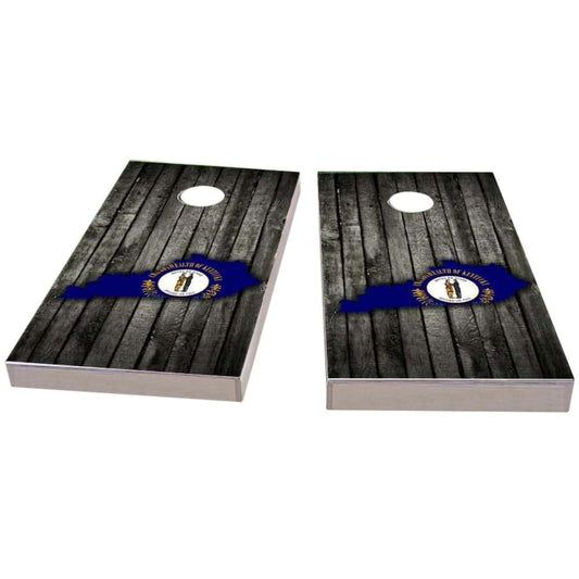 Kentucky Wood Slate & Map All-Weather Cornhole