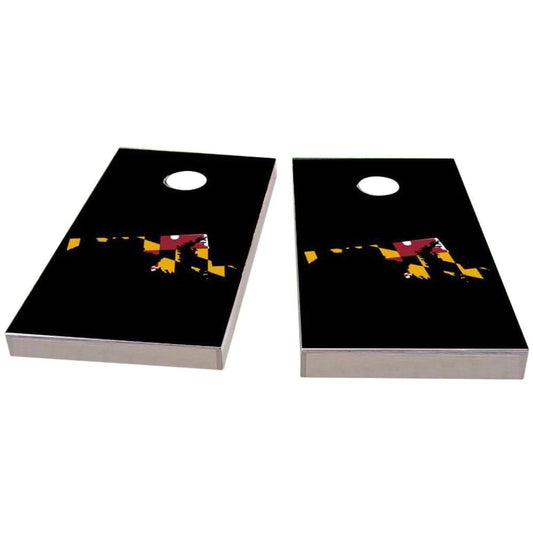 Maryland Outline (Black) All-Weather Cornhole