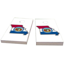 Missouri Outline (White) Cornhole Boards
