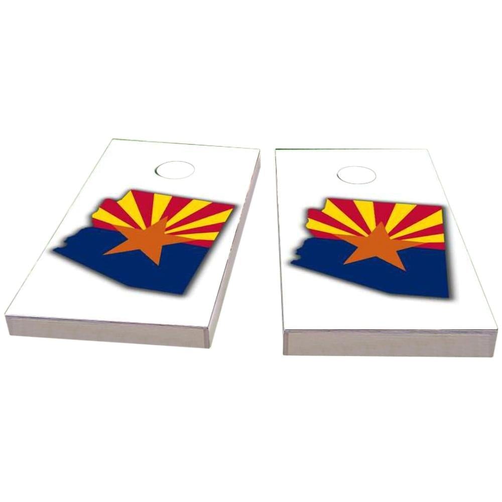 Arizona Outline (White) All-Weather Cornhole