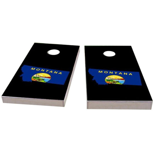 Montana Outline (Black) All-Weather Cornhole