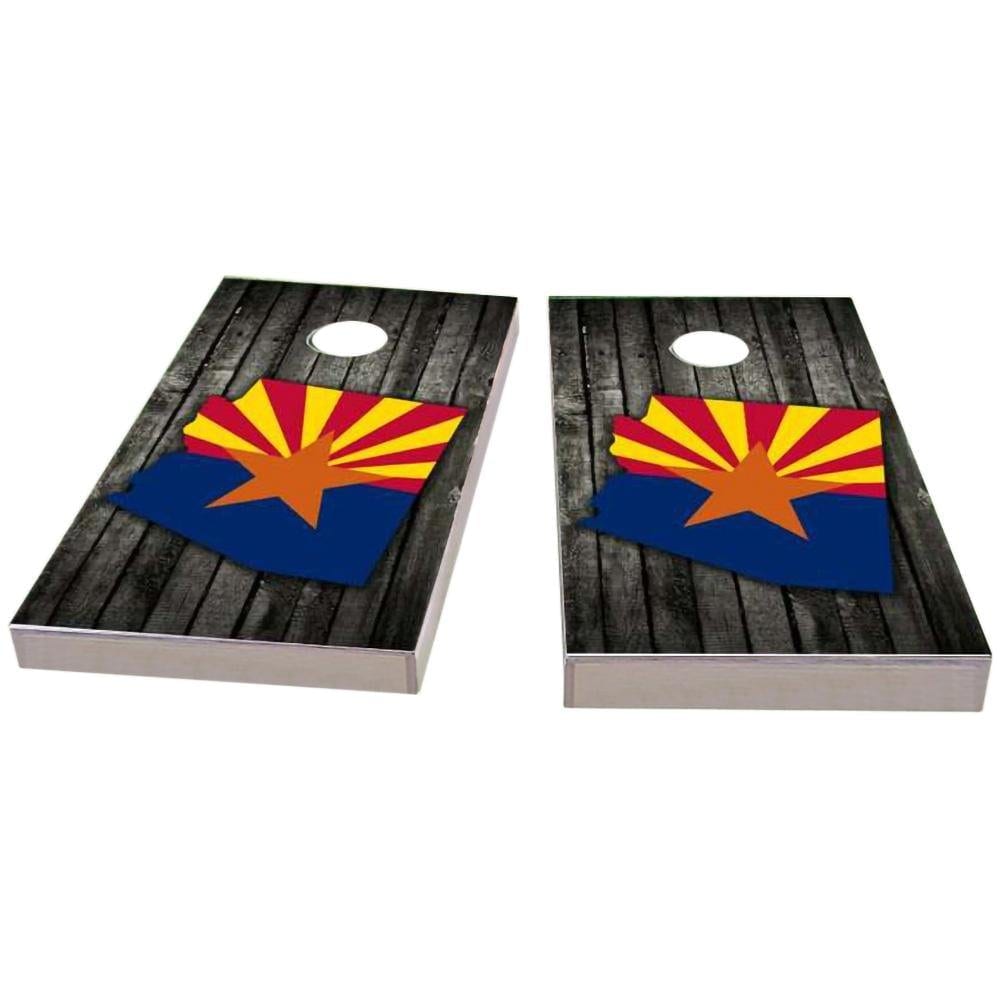 Arizona Wood Slate & Map All-Weather Cornhole