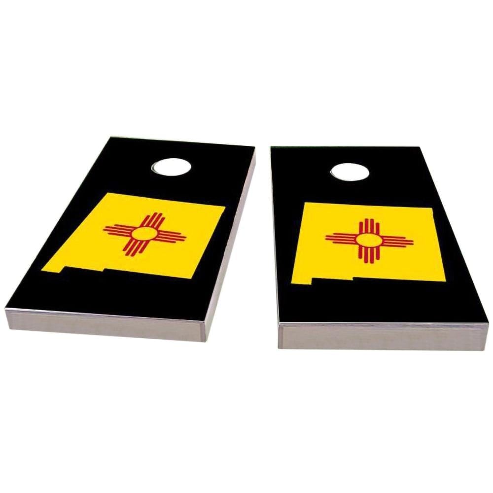 New Mexico Outline (Black) All-Weather Cornhole