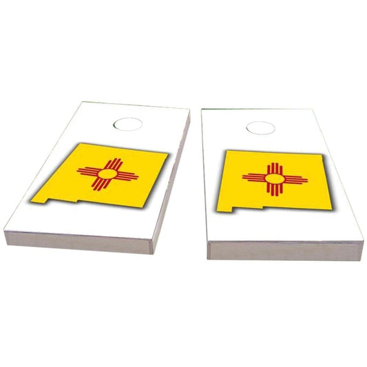 New Mexico Outline (White) All-Weather Cornhole