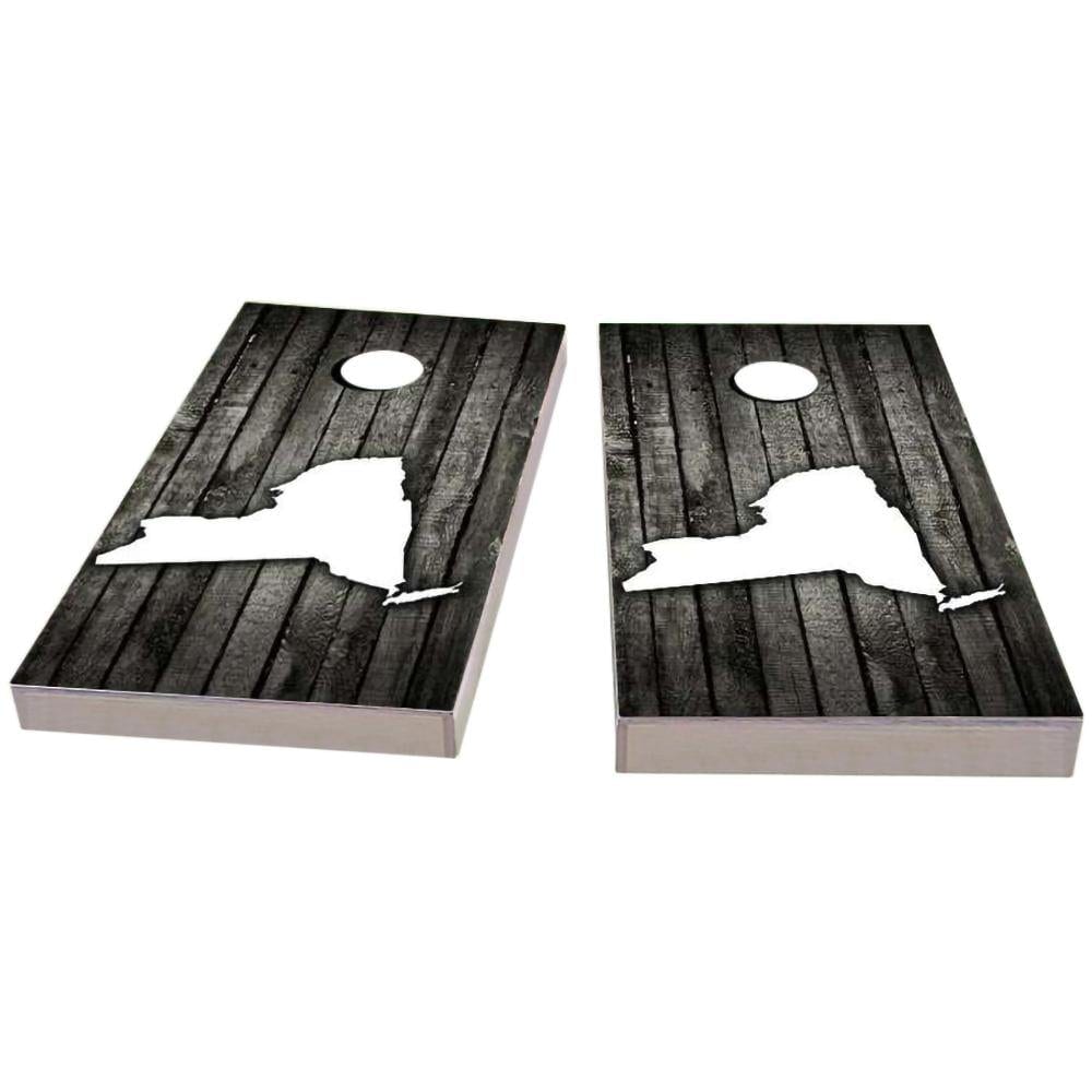 New York Wood Slat All-Weather Cornhole