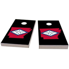 Arkansas Outline (Black) All-Weather Cornhole
