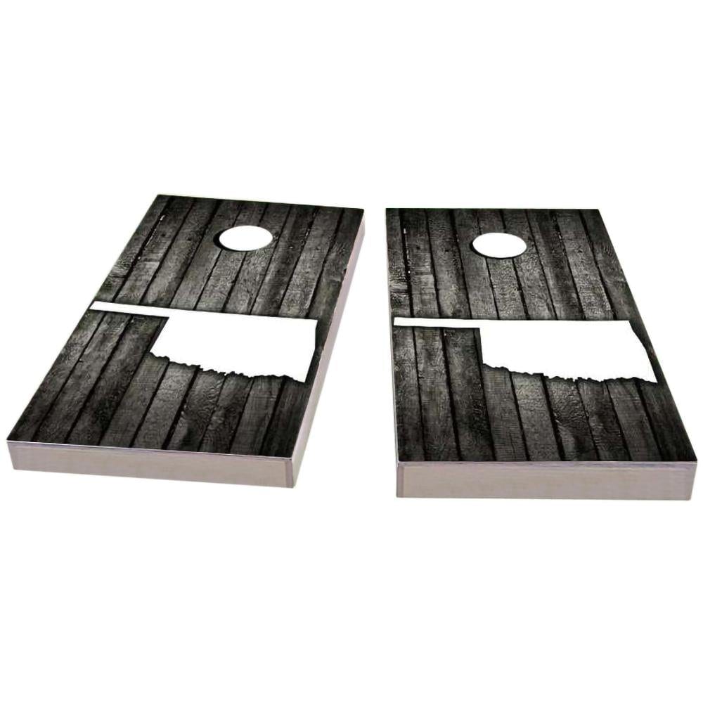 Oklahoma Wood Slat All-Weather Cornhole