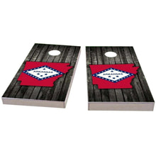 Arkansas Wood Slate & Map All-Weather Cornhole
