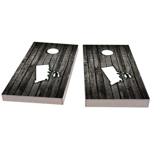 Rhode Island Wood Slat All-Weather Cornhole