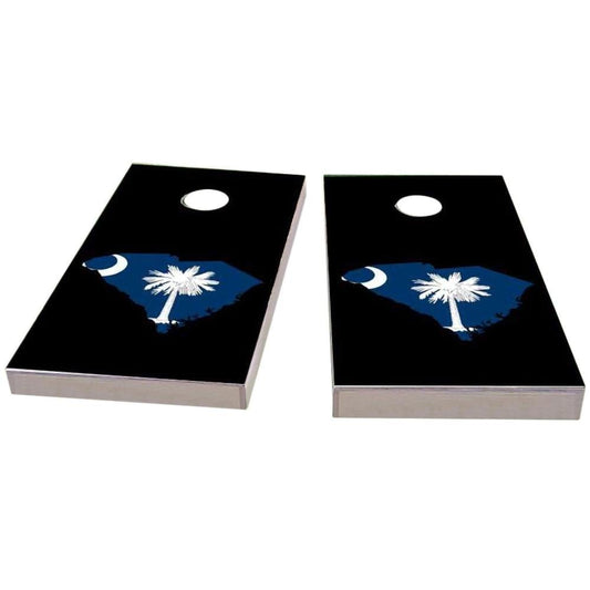 South Carolina Outline (Black) All-Weather Cornhole