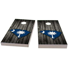 South Carolina Wood Slate & Map All-Weather Cornhole
