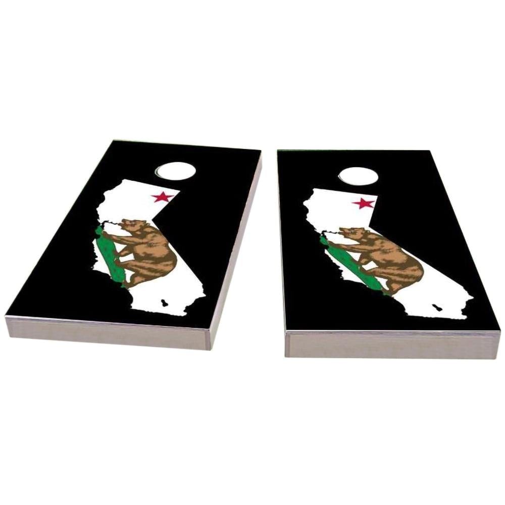 California Outline (Black) All-Weather Cornhole