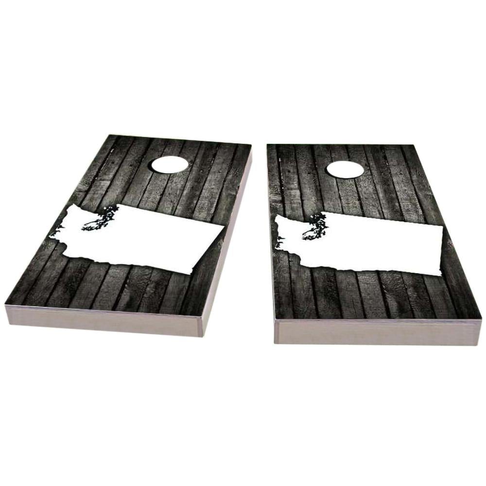 Washington Wood Slat Cornhole Boards