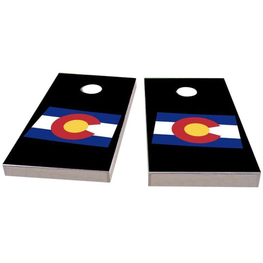 Colorado Outline (Black) All-Weather Cornhole