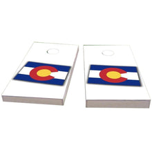 Colorado Outline (White) All-Weather Cornhole
