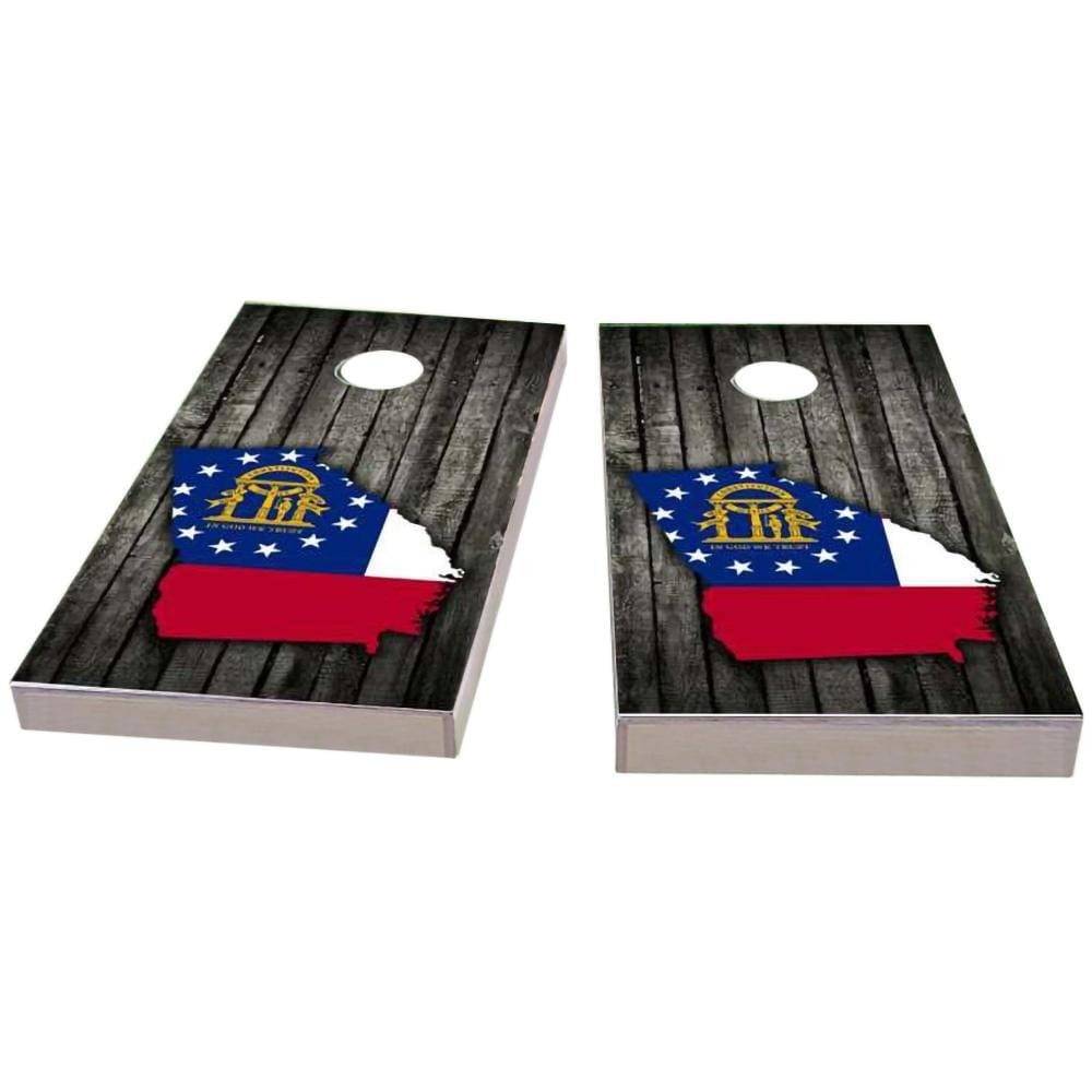 Georgia Wood Slate & Map Cornhole Boards