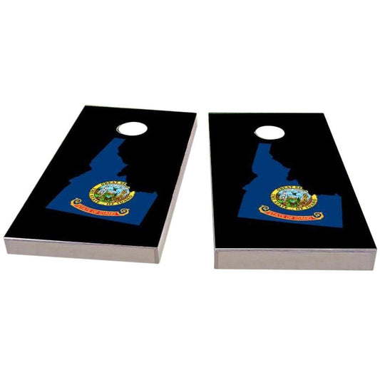 Idaho Outline (Black) All-Weather Cornhole