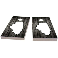 Illinois Wood Slat All-Weather Cornhole
