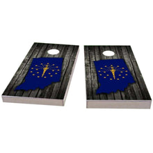 Indiana Wood Slate & Map All-Weather Cornhole
