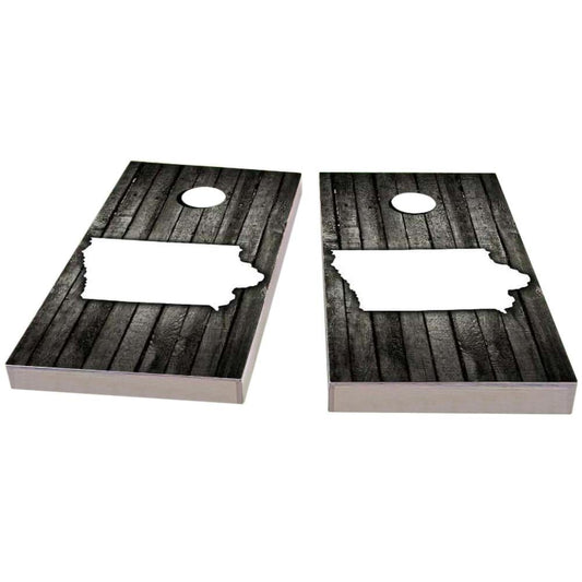 Iowa Wood Slat All-Weather Cornhole