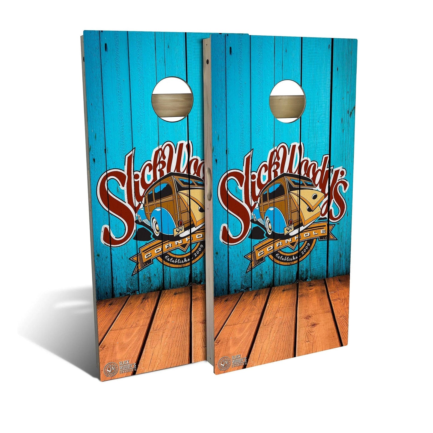 Angled Wood Cornhole Boards