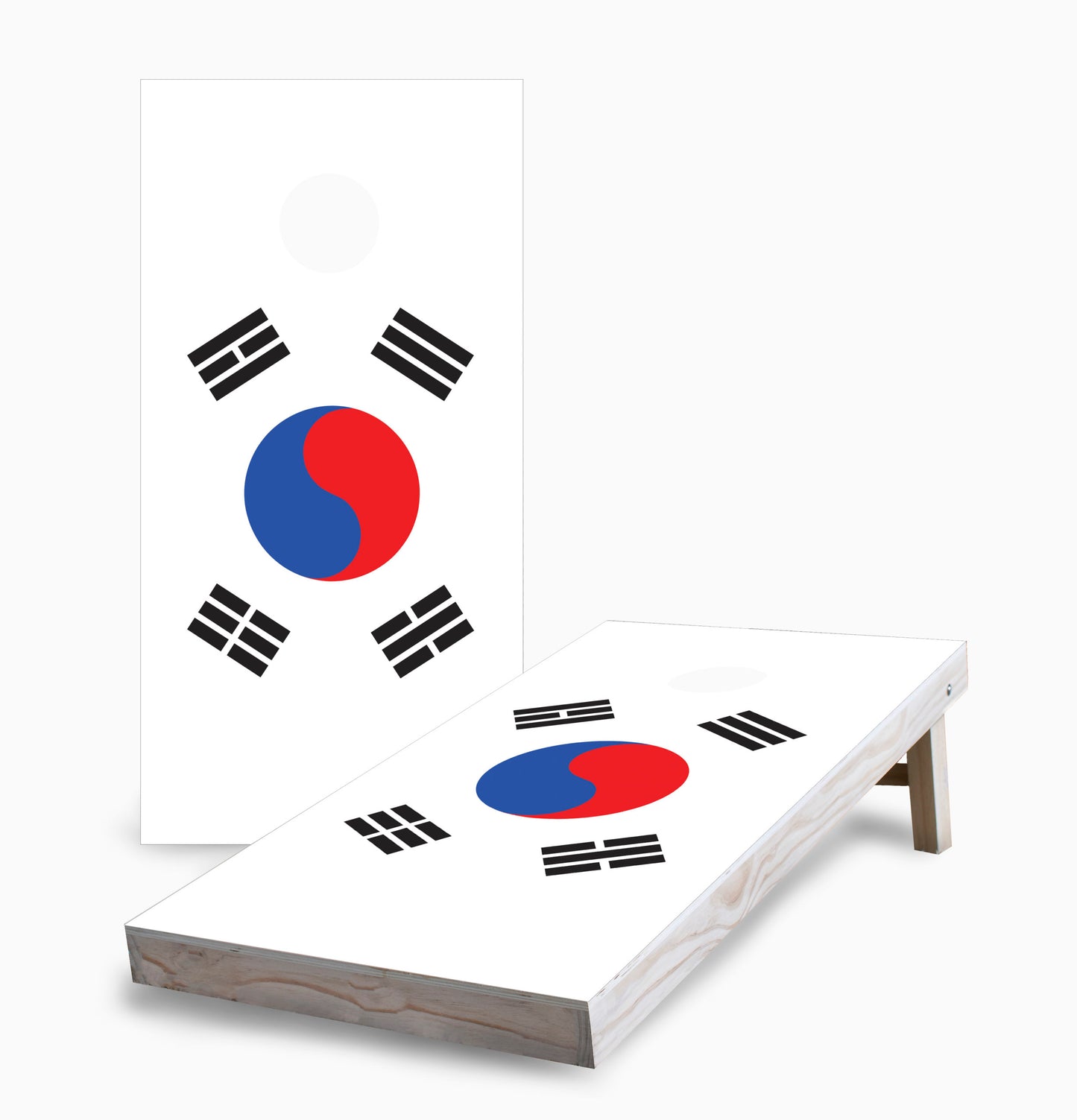 South Korean Flag Cornhole Boards