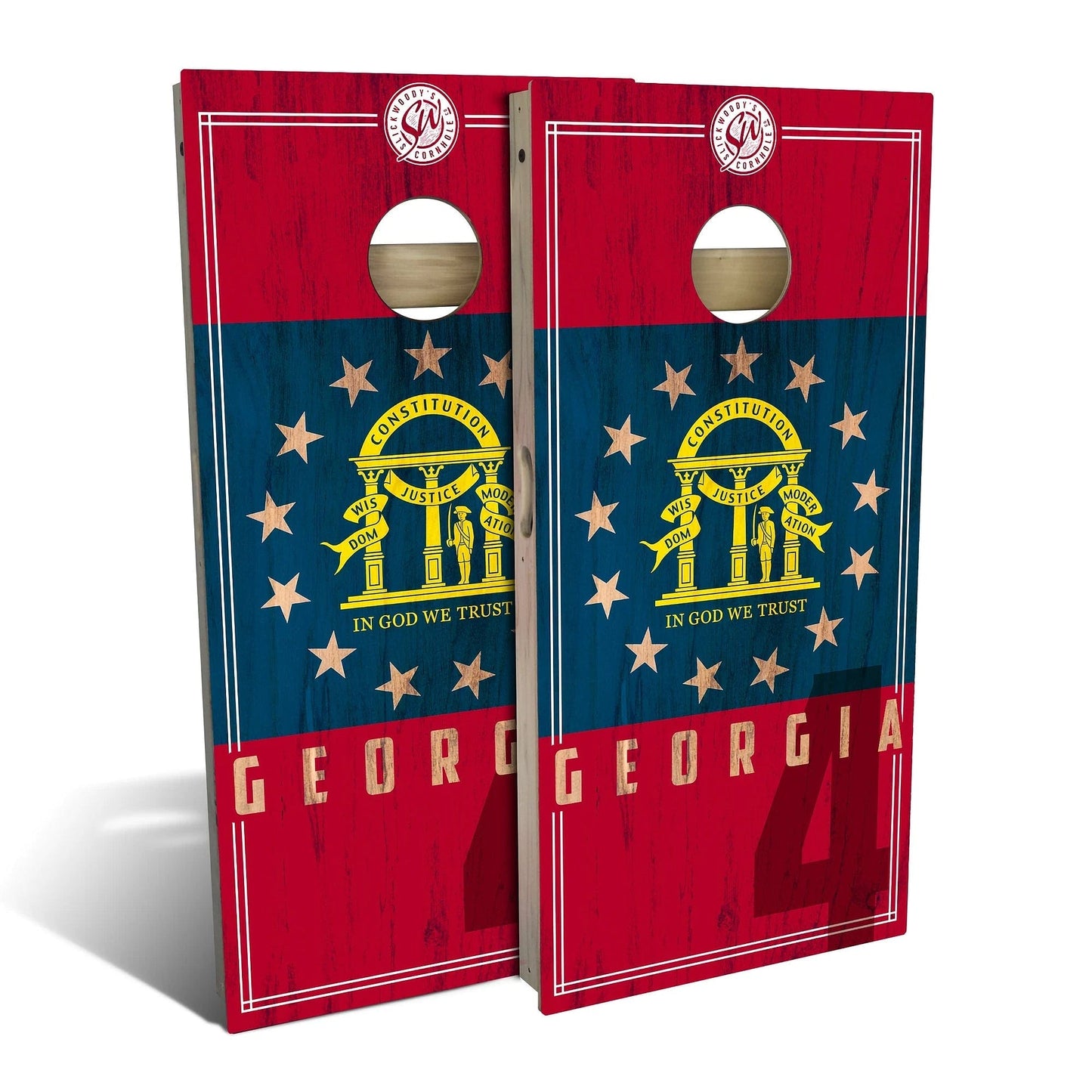 Georgia State Flag 2.0 Cornhole Boards