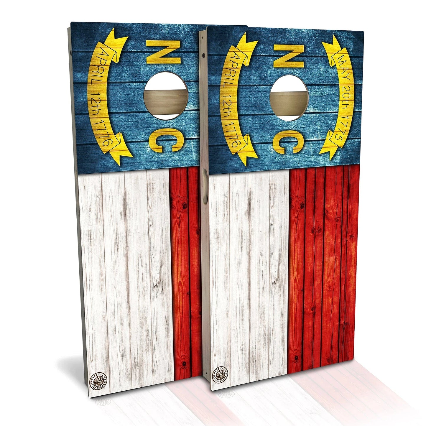 North Carolina Flag Cornhole Boards