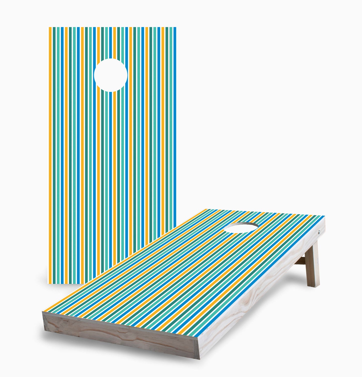 Stripe Pattern Cornhole Boards