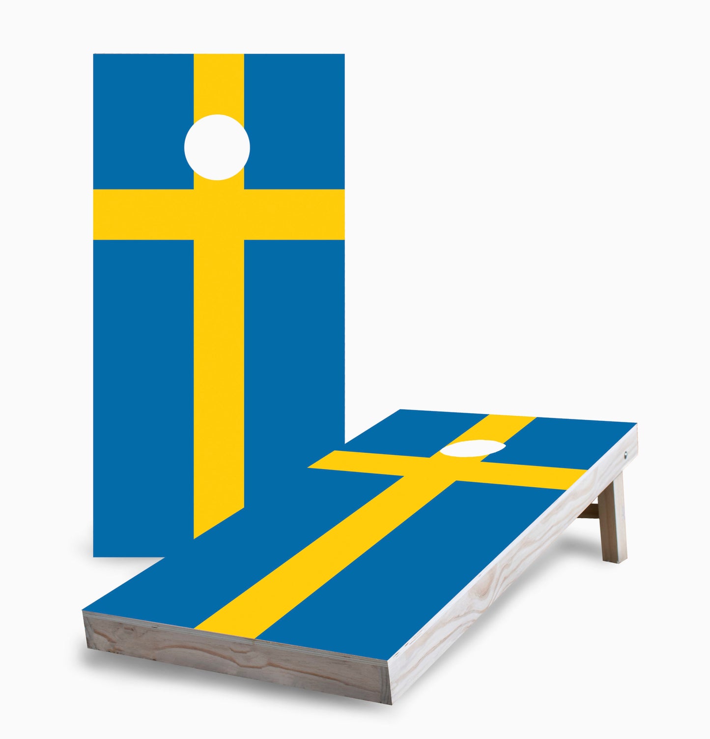 Swedish Flag Cornhole Boards